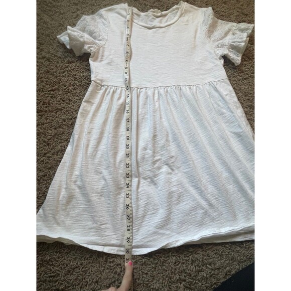 Alter’d State Small Dress off white shirt style lace sleeves flowy - Picture 9 of 11